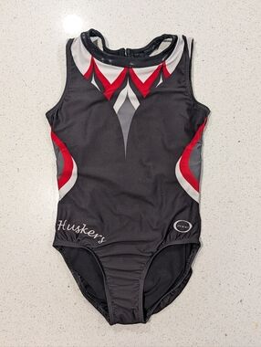 OFFICIAL Nebraska CORNHUSKERS Ozone Gymnastics Leotard Medium University College